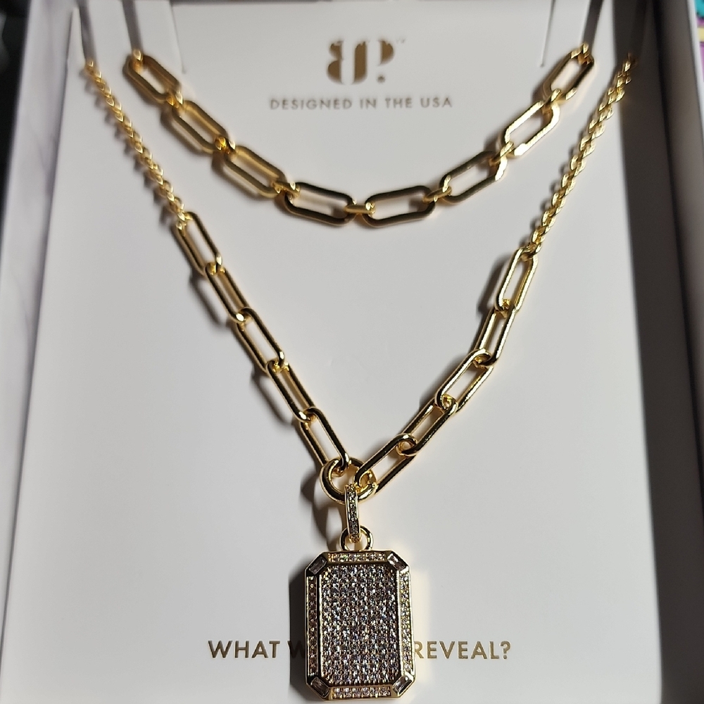 BP Gold Plated  Necklace Elegant Jewelry Piece